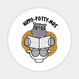 Hippo-potty-mus Funny Animal Hippo Pun Magnet